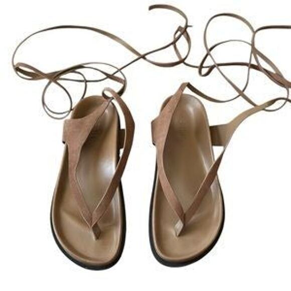 A.EMERY Brown Suede Sandals - US 10 - Picture 2 of 7